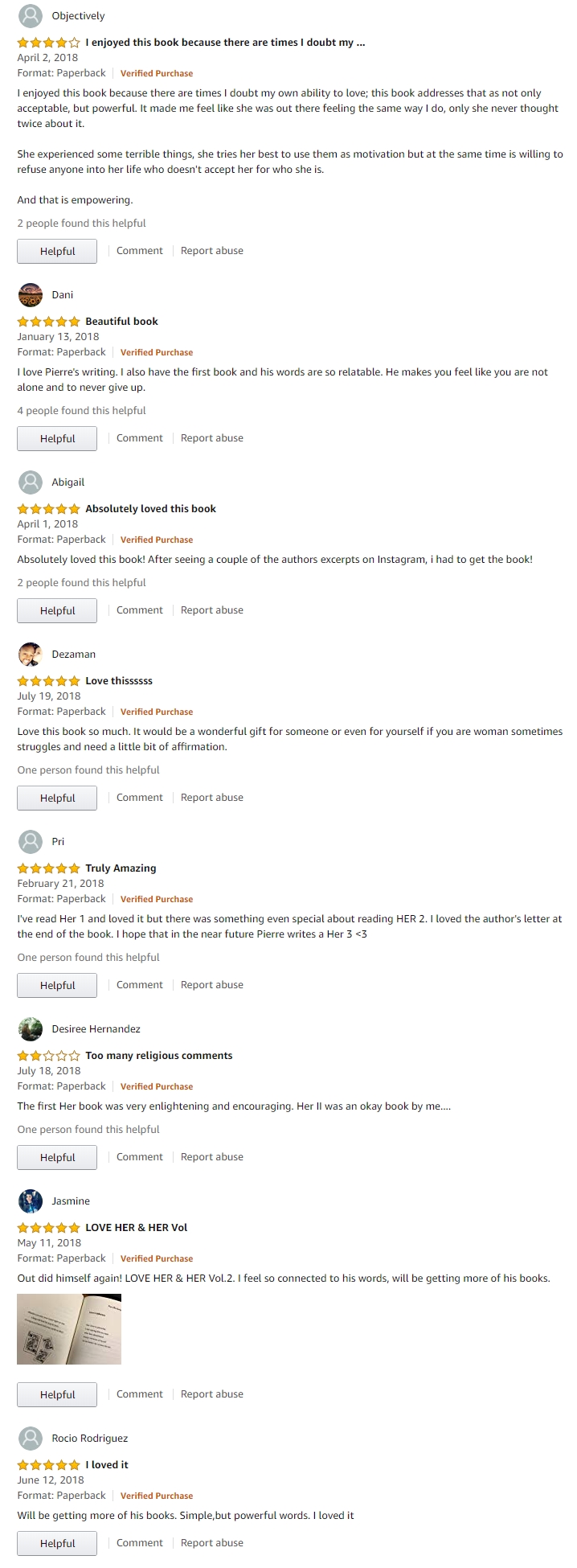 Amazon Reviews of Her 2 book